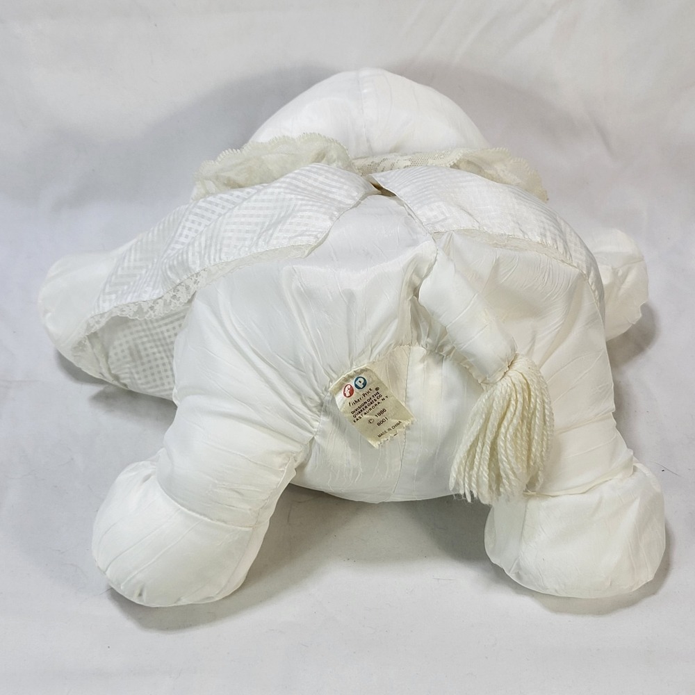 Vintage 1986 Fisher Price Puffalump White Cow Lace & Pink Hearts Dress 8001 - Picture 6 of 10